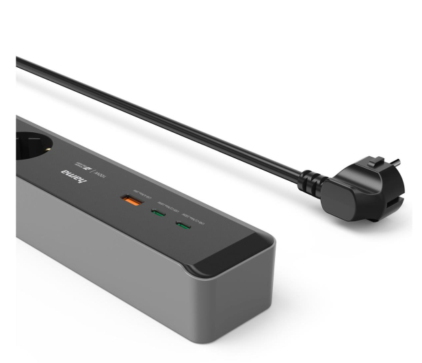 HAMA LISTWA ZASILAJĄCA 3x SCHUKO 1,4M 2xUSB C/A PD 100W - 1313448 - zdjęcie 2